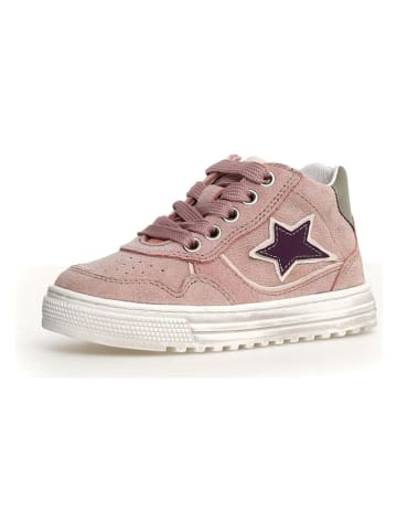Naturino Leder-Sneakers "Hess High" in Rosa