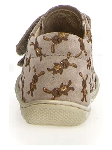 Naturino Skórzane sneakersy "Cocoon" w kolorze brązowo-beżowym