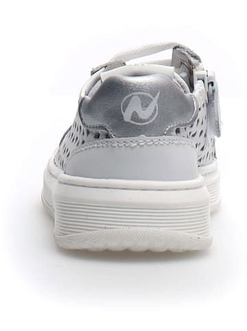 Naturino Leder-Sneakers "Taula Zip" in Weiß