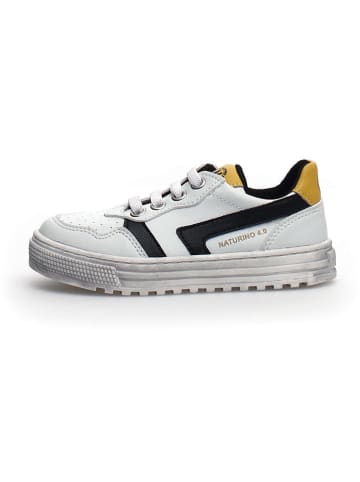 Naturino Skórzane sneakersy "Ceonia" w kolorze białym