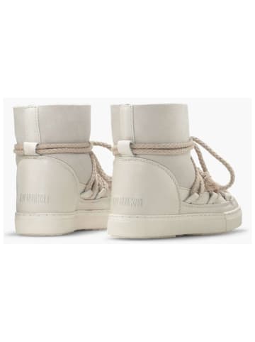 INUIKII Skórzane botki zimowe "Classic" w kolorze kremowym