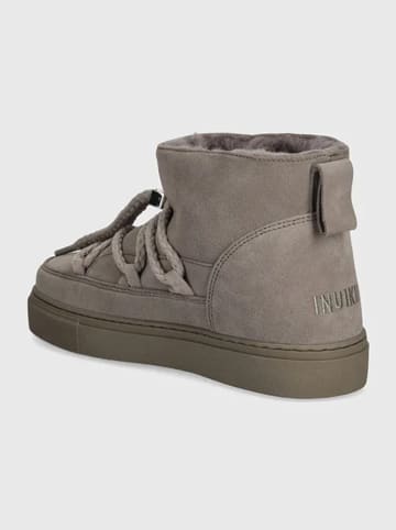 INUIKII Leder-Winterboots "Classic Low" in Grau