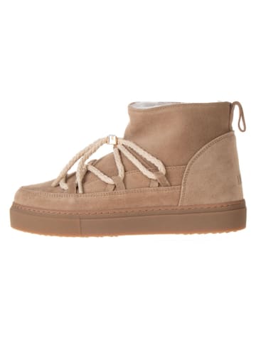 INUIKII Leder-Boots "Classic Low" in Beige