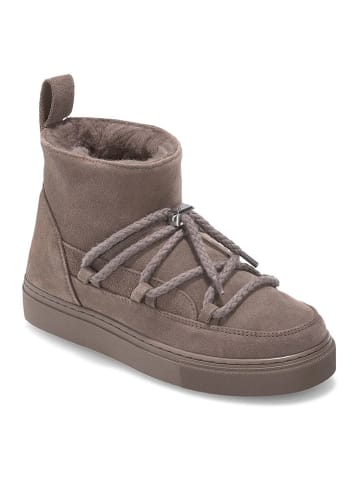 INUIKII Leder-Winterboots "Classic" in Beige/ Braun