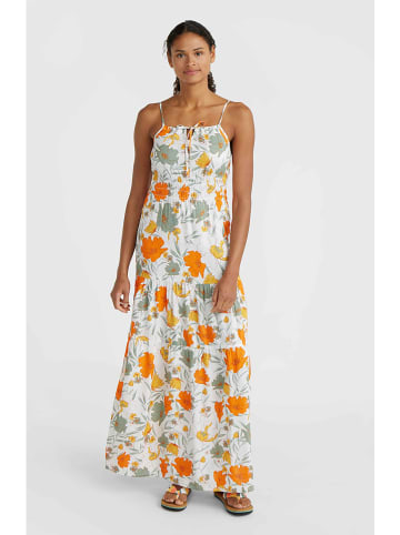 O´NEILL Kleid "Quorra" in Weiß/ Grün/ Orange