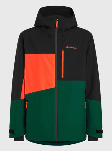 O'Neill Ski-/snowboardjas zwart/groen/oranje