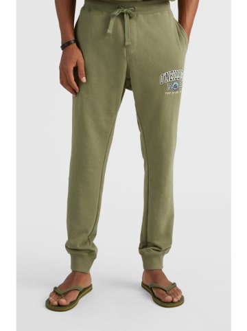 O'Neill Spodnie dresowe "Surf State" w kolorze zielonym