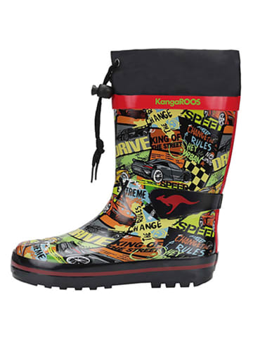 Kangaroos Gummistiefel "K-Rain" in Schwarz/ Bunt