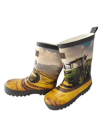 MaxiMo Gummistiefel "Traktor" in Anthrazit/Bunt