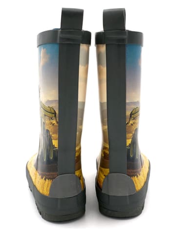 MaxiMo Gummistiefel "Traktor" in Anthrazit/Bunt