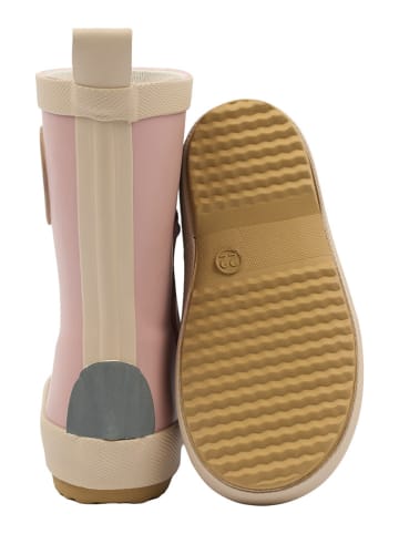 mikk-line Gummistiefel in Rosa/ Creme