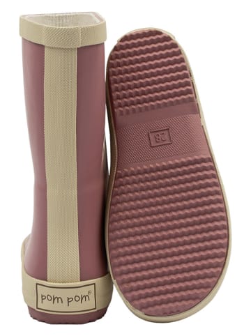 POM POM Gummistiefel in Altrosa