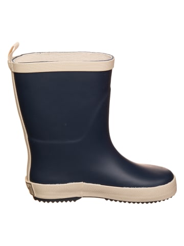 POM POM Rubberlaarzen "Solid" donkerblauw/beige