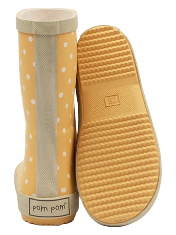 POM POM Gummistiefel in Gelb