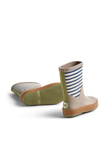 Wheat Kalosze "Juno" w kolorze szarobrązowo-granatowym