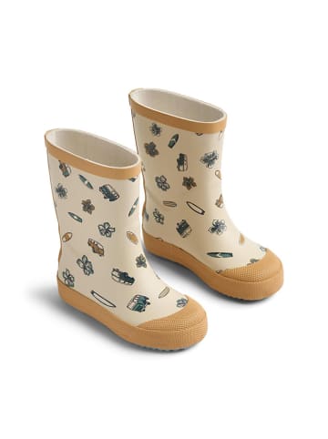 Wheat Rubberlaarzen "Muddy" crème/geel