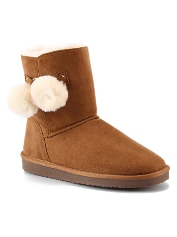 ISLAND BOOT Botki zimowe "Sherbrooke" w kolorze jasnobrązowym