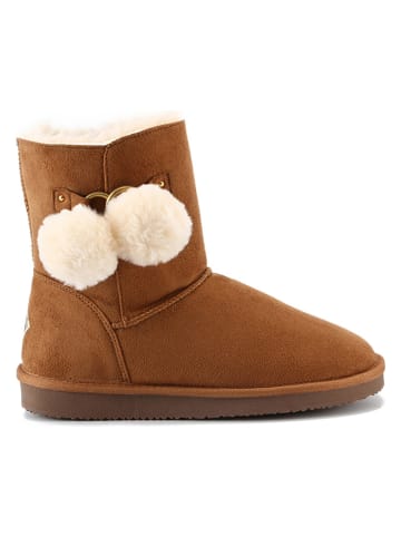 ISLAND BOOT Botki zimowe "Sherbrooke" w kolorze jasnobrązowym