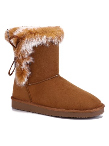 ISLAND BOOT Winterstiefel "Cora" in Hellbraun