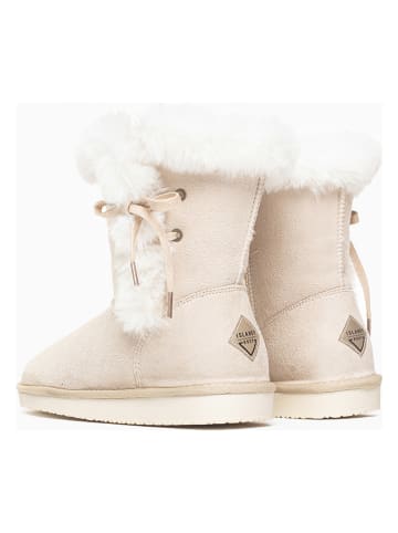ISLAND BOOT Botki zimowe "Cora" w kolorze kremowym