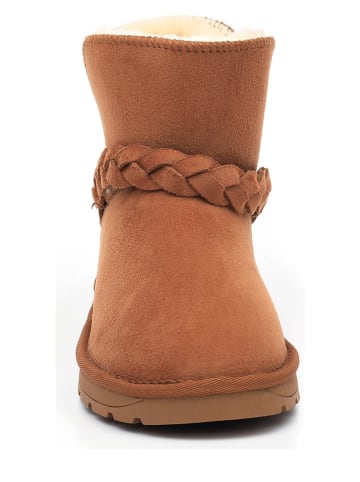 Blackfield Botki zimowe "Cara" w kolorze jasnobrązowym