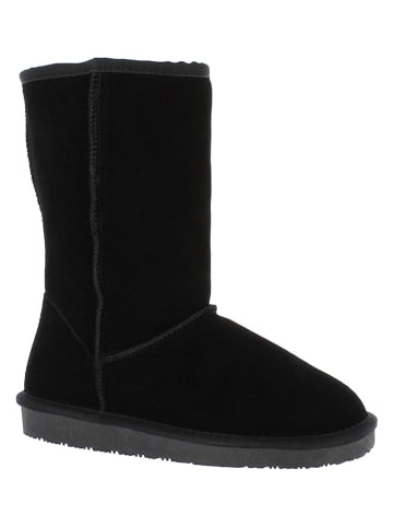 NICEBAY Leder-Winterstiefel "Mississippi" in Schwarz