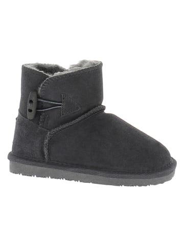 NICEBAY Skórzane botki zimowe "Branch" w kolorze szarym