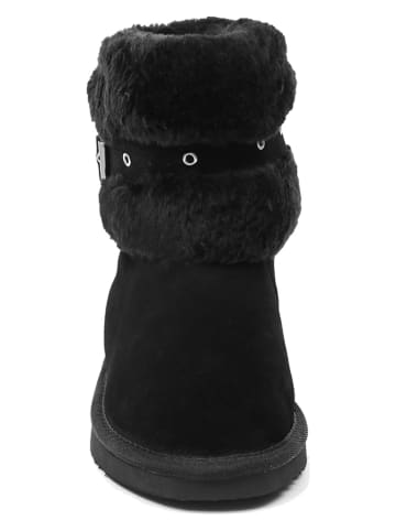 NICEBAY Leder-Winterboots "Eira" in Schwarz