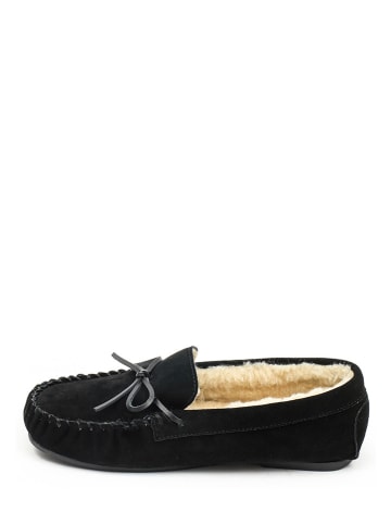 ISLAND BOOT Leder-Mokassins "Anor" in Schwarz