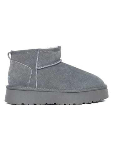 NICEBAY Leder-Winterboots "Mina" in Grau