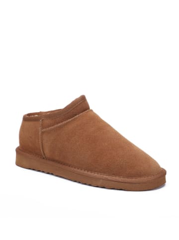 Gooce Leder-Winterboots "Jackie" in Hellbraun