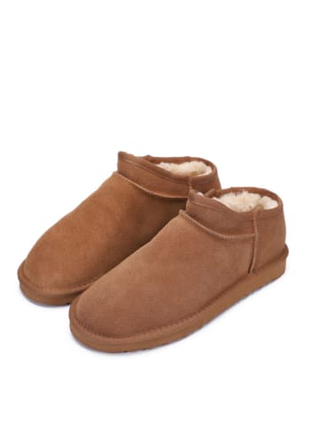 Gooce Leder-Winterboots "Jackie" in Hellbraun