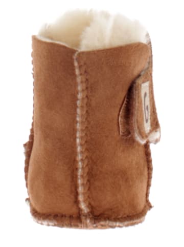 Gooce Leder-Krabbelschuhe "Charlotte" in Braun