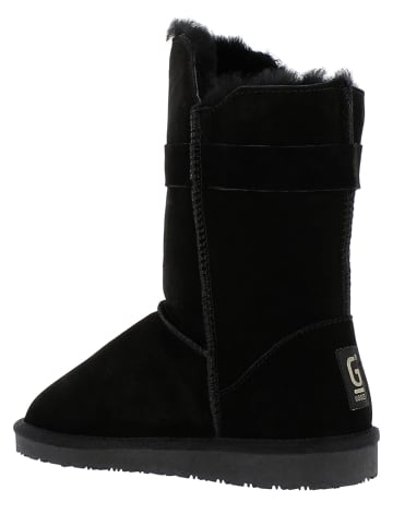 Gooce Leder-Winterstiefel "Bangle" in Schwarz