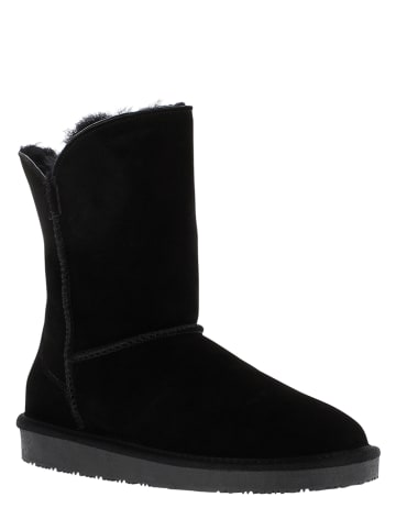 Gooce Leder-Winterstiefel "Breezy" in Schwarz