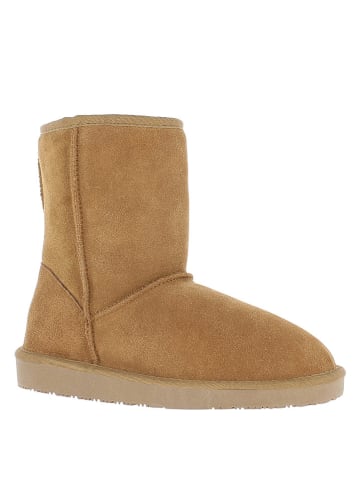 Gooce Leder-Winterboots "Fairfield" in Hellbraun