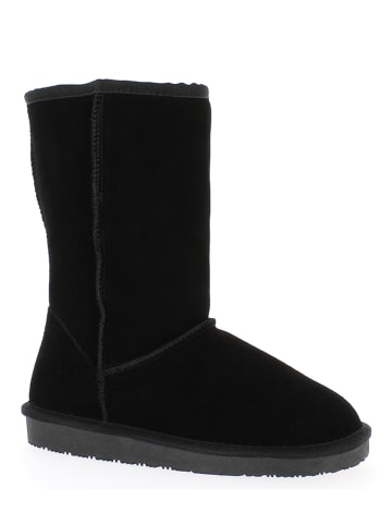Gooce Leder-Winterstiefel "Pikes" in Schwarz