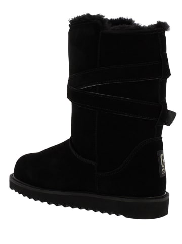 Gooce Leder-Winterstiefel "Huntspill Waterproof" in Schwarz