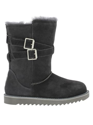 Gooce Leder-Winterstiefel "Huntspill Waterproof" in Anthrazit