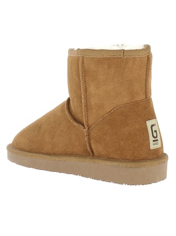 Gooce Leder-Winterboots "Thimble" in Hellbraun