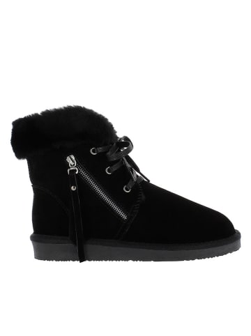 Gooce Leder-Winterboots "Agarita" in Schwarz