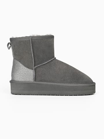 Gooce Leder-Winterboots "Acacia" in Grau