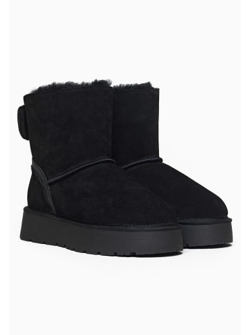 Gooce Leder-Winterboots "Mercy" in Schwarz