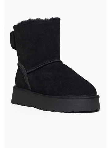 Gooce Leder-Winterboots "Mercy" in Schwarz