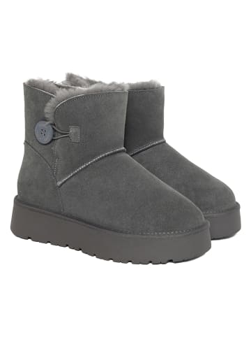 Gooce Leder-Winterboots "Crestone" in Grau