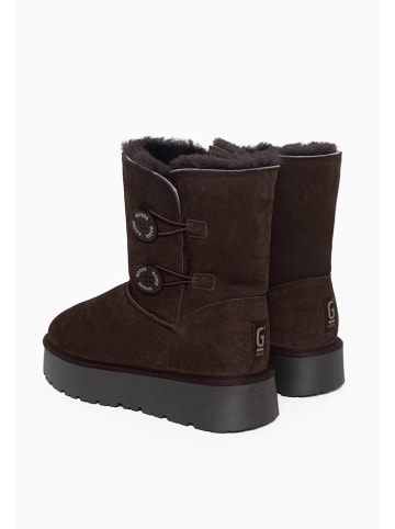 Gooce Leder-Winterboots "Hubbard" in Braun