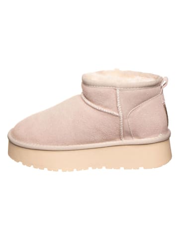 Gooce Leder-Winterboots "Mindy" in Creme