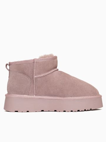 Gooce Leder-Winterboots "Mindy" in Rosa