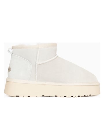 NICEBAY Leder-Boots "Mina" in Creme