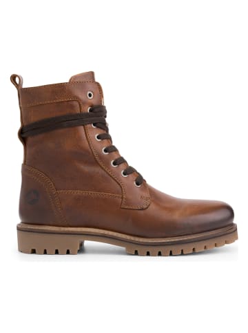 TRAVELIN' Leren boots "Kvinlog" bruin